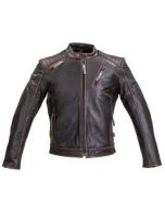 Leather Motorcycle Jacket for men's | Vintage Dark Brown Jacket for boys. Personalized Gift for men's | stylish stitching and worn-out look
