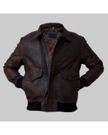 A2 Military Bomber Lambskin Leather Jacket for Men - Handmade Cockpit Pilot Premium Bomber Jacket for Men
