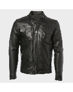 BLACK LEATHER JACKET