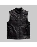 Leather Vest, Harley Davidson Leather Vest, Vest For Biker, Motorcycle Leather Vest, Vest for men - Replica. Personalized Gift for man's