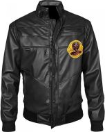 High Quality The Karate Kit Famous Casual Black Faux Leather Jacket for Men
