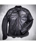 Premium Quality Reflective Skull Logo Black Leather Jacket for Men - Handmade Cowhide Motorcycle Light Reflective Logo Leather Jacket
