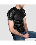 Leather T-Shirt short and long sleeve