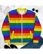 Rainbow Gay Flag Bomber Jacket / Unisex Size
