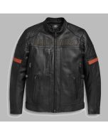 Men's Vanocker Waterproof H-D Triple Vent System Leather Jacket