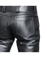 LEATHER PANTS Classic Zipper Closure