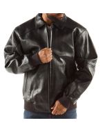 Pelle Pelle Applique Black Plush Jacket