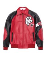 Pelle Pelle Soda Club Plush Red And Black Jacket