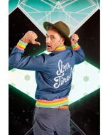 Rainbow Flag Gay Pride Taika Waititi I am Tired Denim Jacket
