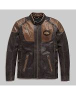 Trostel Triple Vent Distressed Brown H-D Leather Jacket
Trostel Triple Vent Distressed Brown H-D Leather Jacket
Harley Davidson Men's Triple Vent System Trostel Distressed Leather Biker Jacket
Harley Davidson Men's Triple Vent System Trostel Distressed