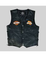 MEN'S HARLEY DAVIDSON CAFE RACER LEATHER VEST