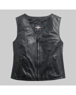 Harley Davidson Women's Zip Front Leather Vest